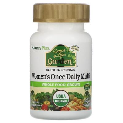 Мультивитамины для женщин Nature's Plus Source of Life Garden Women's Once Daily Multi, 30 таблеток