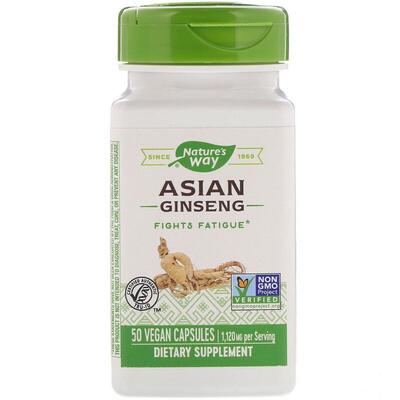 Азиатский женьшень Nature's Way Asian Ginseng 1120 мг, 50 капсул