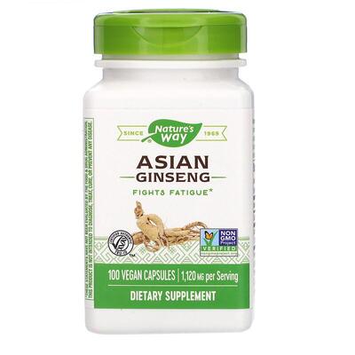 Азиатский женьшень Nature's Way Asian Ginseng 1120 мг, 100 капсул