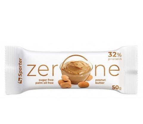 Батончик протеиновый Sporter Zero One peanut butter, 50 г