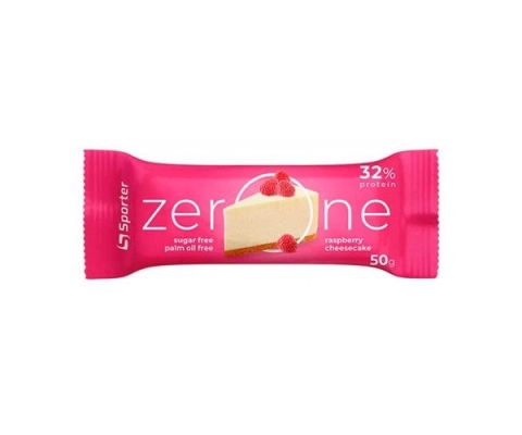 Батончик протеиновый Sporter Zero One raspberry cheesecake, 50 г