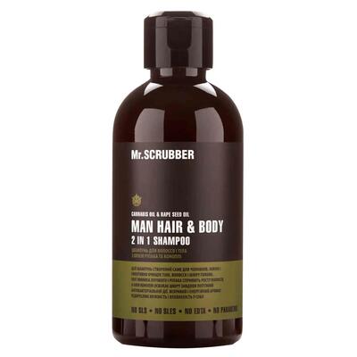 Шампунь MR.Scrubber Man Hair & Body 2 in 1 для волос и тела, 250 мл