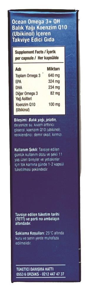 Омега-3+QH рыбье масло с коэнзимом Q10 Orzax Ocean Omega-3 & QH, 30 капсул