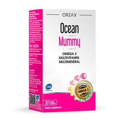 Вітаміни та мінерали для вагітних Orzax Ocean Mummy, 30 капсул