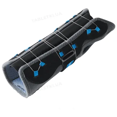 Шина для фіксації зап'ястя та великого пальця Thuasne Ligaflex PRO + 2434 права, чорна, розмір 2