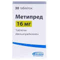 Метипред таблетки по 16 мг №30 у флак.
