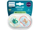 Пустушка силіконова Philips Avent Ultra Air SCF087/02, 0-6 місяців, 2 шт