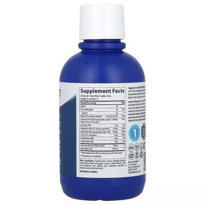 Кальций, магний, цинк и витамин D3 Trace Minerals Liquid Cal Mag Zinc Vitamin D3 со вкусом пина колады раствор, 473 мл