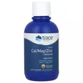 Кальцій, магній, цинк та вітамін D3 Trace Minerals Liquid Cal Mag Zinc Vitamin D3 зі смаком піна колади розчин, 473 мл