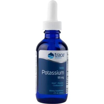 Калий ионный Trace Minerals Ionic Potassium 99 мг в каплях, 59 мл
