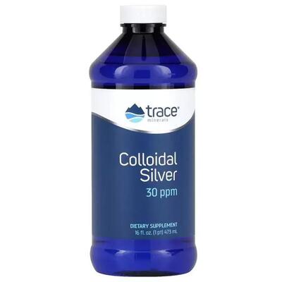 Коллоидное серебро Trace Minerals Colloidal Silver раствор, 473 мл