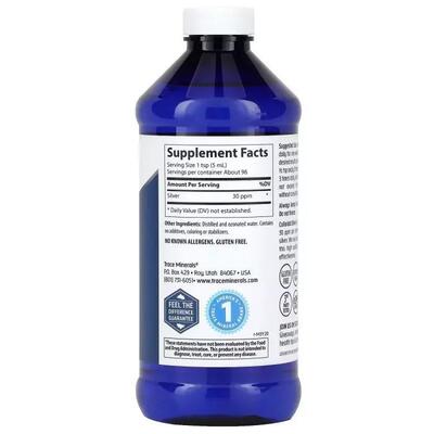 Колоїдне срібло Trace Minerals Colloidal Silver розчин, 473 мл