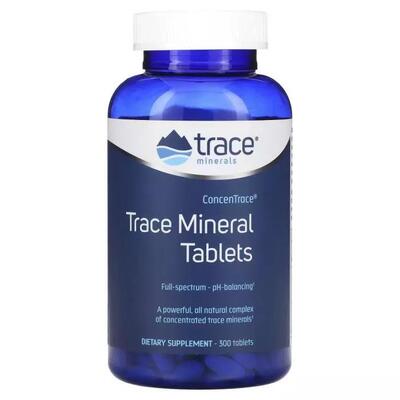 Концентрированные микроэлементы Trace Minerals ConcenTrace, 300 таблеток
