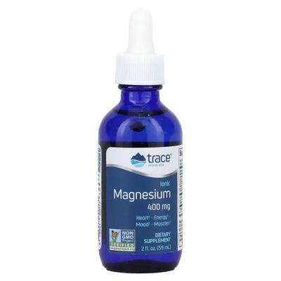Магний ионизированный Trace Minerals Ionic Magnesium 400 мг в каплях, 59 мл
