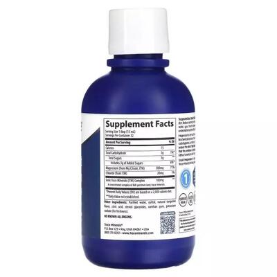Магний Trace Minerals Liquid Magnesium 300 мг со вкусом мандарина раствор, 473 мл
