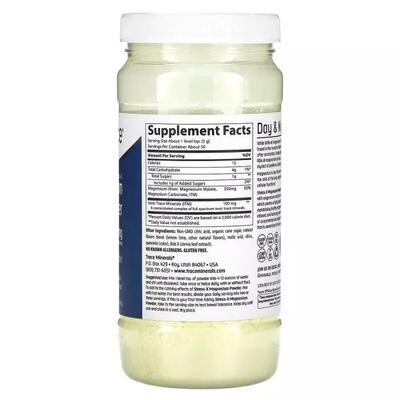 Магний Trace Minerals Stress-X Magnesium Powder 350 мг со вкусом лимон-лайм, 250 г