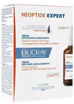 Сироватка Ducray Neoptide Expert подвійної дії від випадіння та для зміцнення волосся, 2 шт х 50 мл