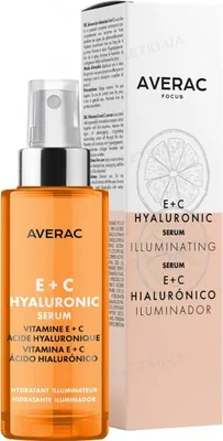 Сироватка для обличчя Averac Focus Hyaluronic Serum With Vitamins E + C гіалуронова з вітамінами Е+С, 30 мл