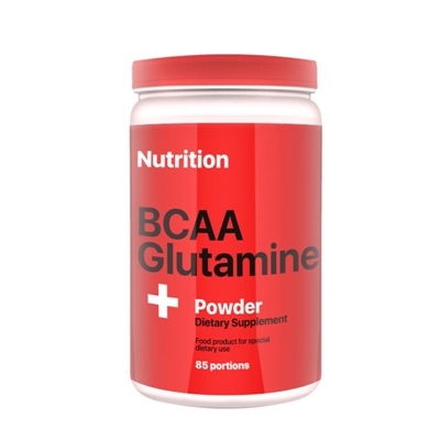 Аминокислота AB PRO BCAA + Glutamine (глютамин) Powder, клубника, 1000 г