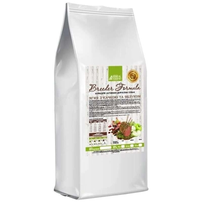 Корм сухой беззерновой Home Food для собак средних и крупных пород, ягненок, утка и яблоки, 1 кг