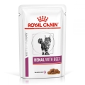 Корм влажный для кошек Royal Canin Renal Feline Beef pouches с хронической почечной недостаточностью, говядина, 85 г