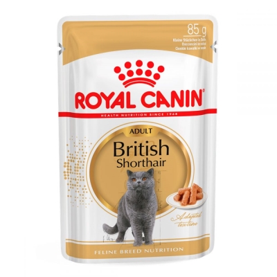 Корм вологий для кішок Royal Canin British Shorthair Adult породи британська короткошерста від 12 місяців, 85 г