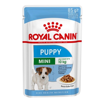 Корм влажный Royal Canin Mini Puppy (пауч) для щенков малых пород, 2-10 месяцев, 85 г