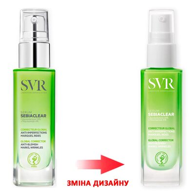 Сироватка для обличчя SVR Sebiaclear з ніацинамідом та глюконолактоном для проблемної шкіри, 30 мл