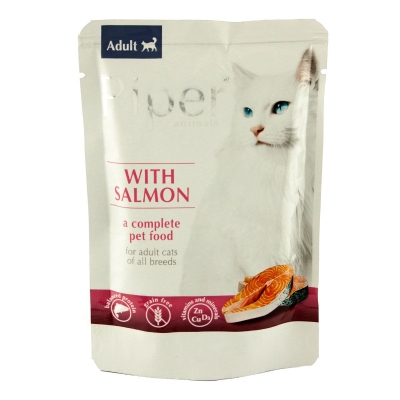 Консерва для кошек Dolina Noteci Piper cat Adult Salmon с лососем, 100 г