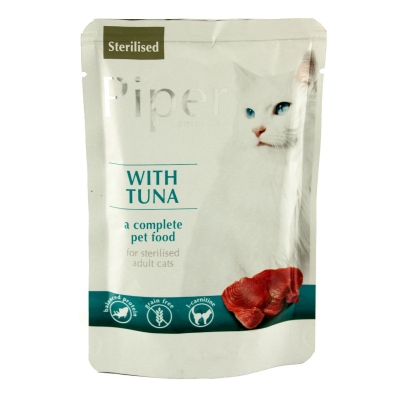 Консерва для стерилізованих кішок Dolina Noteci Piper cat Sterilised Tuna з тунцем, 100 г