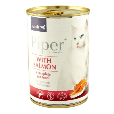 Консерва для котів Dolina Noteci Piper cat з лососем, 400 г