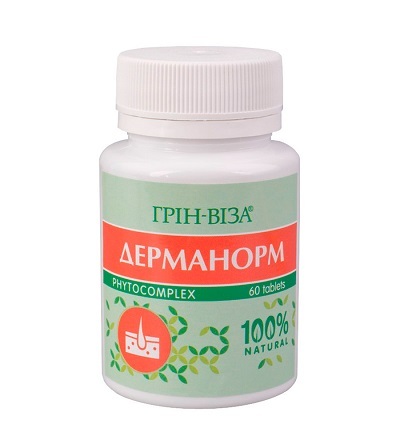Дерманорм Грин-Виза таблетки по 0,5 г №60