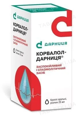 Корвалол-Дарниця краплі ор., р-н по 25 мл у флак.