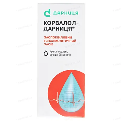 Корвалол-Дарниця краплі ор., р-н по 25 мл у флак.