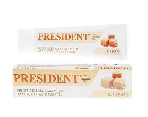 Зубная паста President Clinical Baby Карамель детская без фтора, с 0 до 3 лет, 30 мл