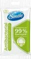 Серветки вологі Smile Antibacterial з вітамінами лайм і м'ята, 15 шт