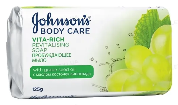 Мило Johnson's Body Care Vita Rich пробуджуюче з олією кісточок винограду, 125 г