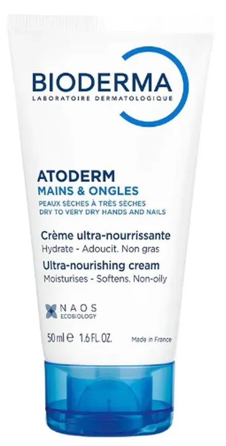 Крем для рук і нігтів Bioderma Atoderm для сухої шкіри, 50 мл
