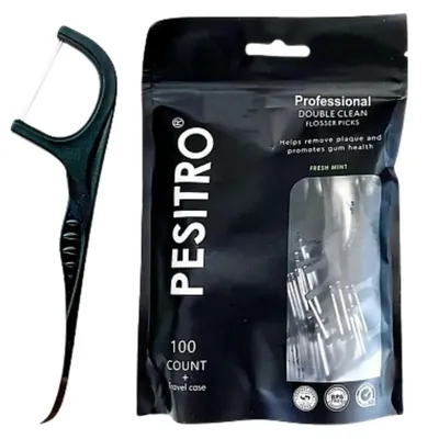 Флоси на тримачі Pesitro Double Clean, 100 шт