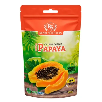 Папайя Winway Royal selection сушена, 100 г