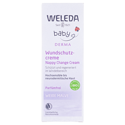 Крем дитячий від попрілостей Weleda Baby Derma Weisse Malve Алтей для гіперчутливої шкіри, 50 мл