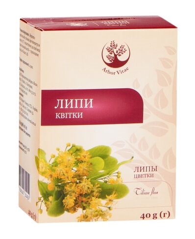 Липы цветы по 40 г в пач. с внут. пак.