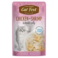 Корм вологий для котів Pet Fest Cat Fest куряче філе з креветкою в желе, 70 г