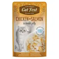 Корм вологий для котів Pet Fest Cat Fest куряче філе та лосось в желе, 70 г