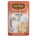 Корм вологий для котів Pet Fest Cat Fest куряче і качине філе в желе, 70 г
