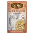 Корм вологий для котів Pet Fest Cat Fest лосось з крабовими паличками в желе, 70 г