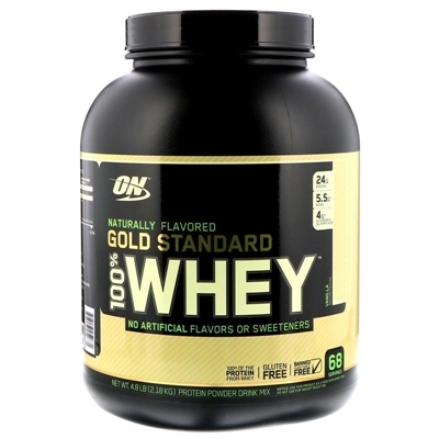 Протеїн Optimum Nutrition Natural 100% Whey Gold Standard, ваніль, 2,27 кг