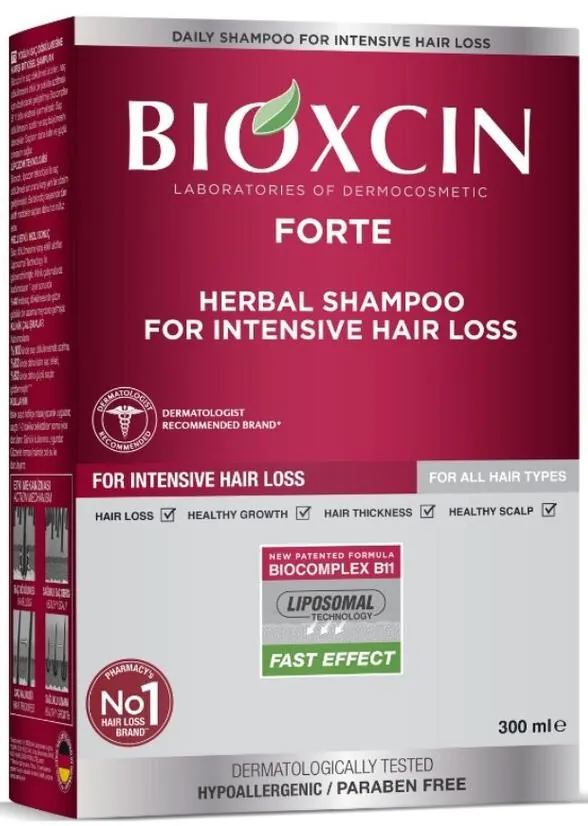 Шампунь Bioxсin Forte при інтенсивному випадінні волосся, 300 мл