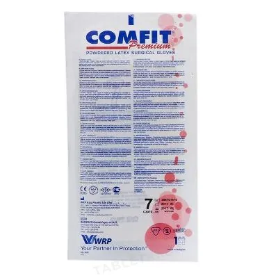 Рукавички хірургічні Comfit Premium латексні з пудрою, розмір 7,0 стерильні, пара