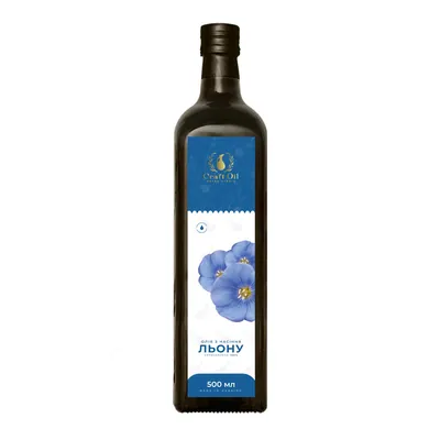 Олія лляна Craft Oil холодного віджиму, 500 мл